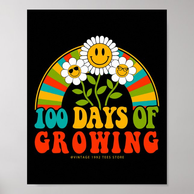 100 dagar med skollärarbarn 100 dagar med Growin Poster (Framsidan)
