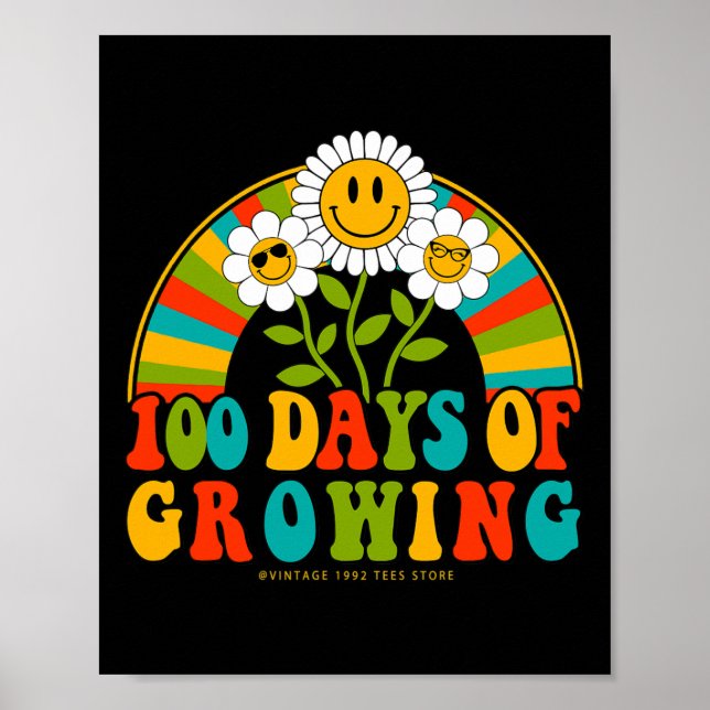 100 dagar med skollärarbarn 100 dagar med Growin Poster (Framsidan)