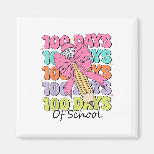 100 dagar med skollärarkokvettefat 100 dagar magnet (Framsidan)