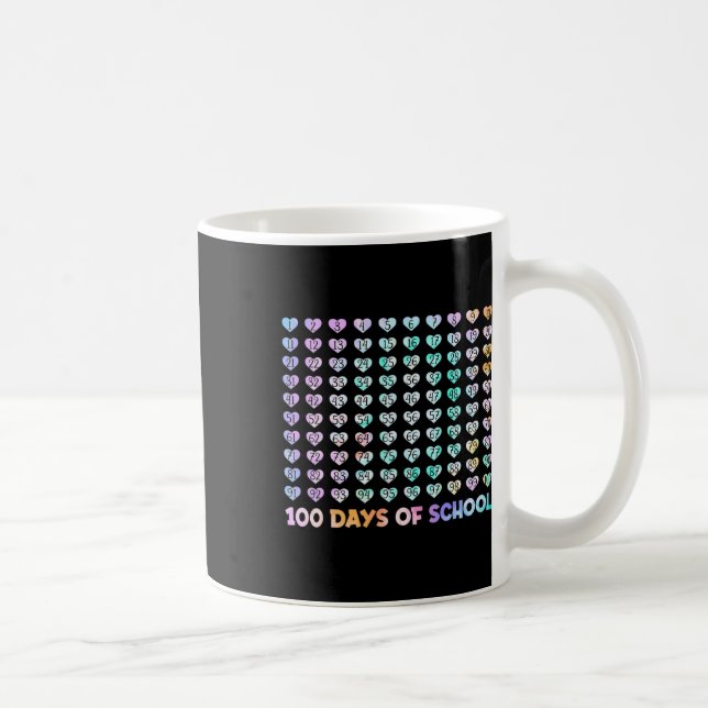 100 dagar med skolleopardregnbåge 100 dagar smart kaffemugg (Höger)