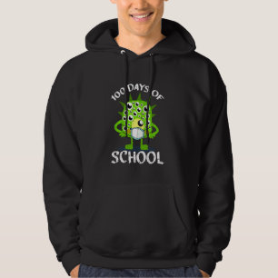 100 dagar med skolmonster Ansikte-mask Student Qua Hoodie