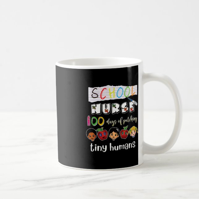 100 dagar med skolpatchering av nybörjare kaffemugg (Höger)
