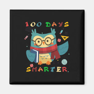 100 dagar med skolpojkflicka i stift Smarter Uggla Magnet