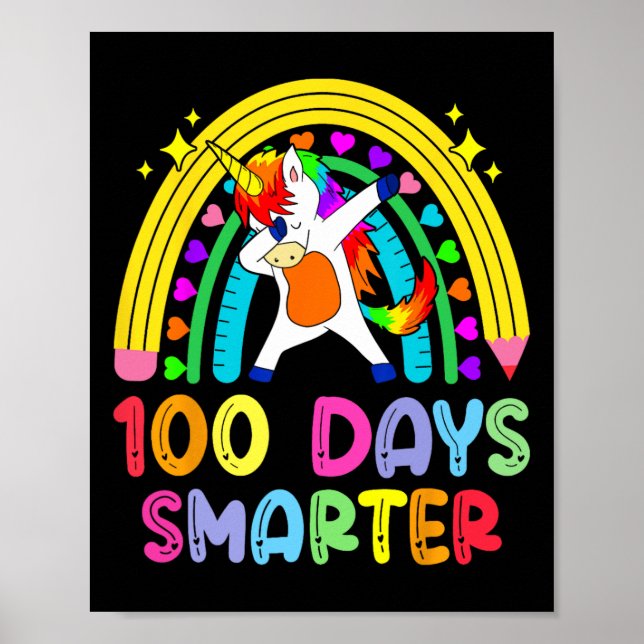 100 dagar med skolregnbåge 100 dagar med skolpojke poster (Framsidan)