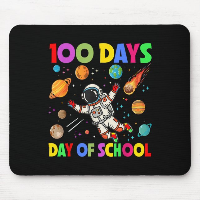 100 dagar med skolrymdastronaut 100 dagar musmatta (Framsidan)
