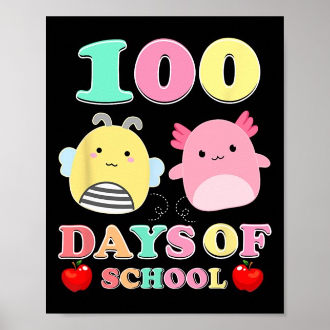 100 dagar med skoltorget Soft Leksak Kids Teacher  Poster (Framsidan)