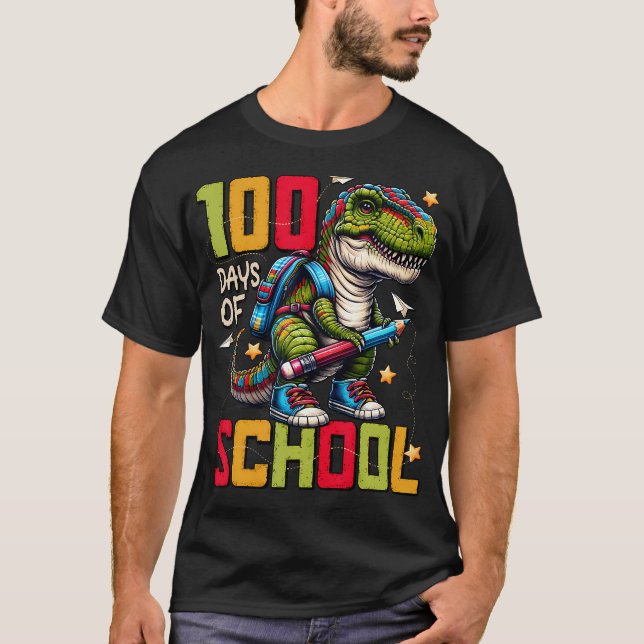 100 dagar med skolträd 100 dagar smartare 100 daga t shirt (Framsida)