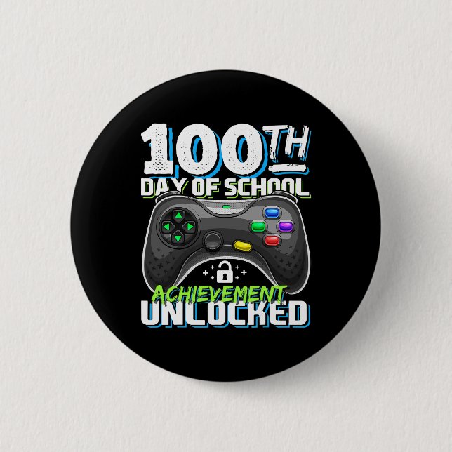 100 dagar med skoluppkomst olåst videospel knapp (Framsida)