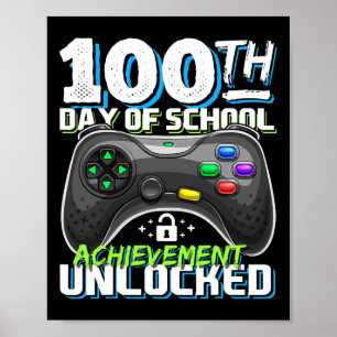 100 dagar med skoluppkomst olåst videospel poster