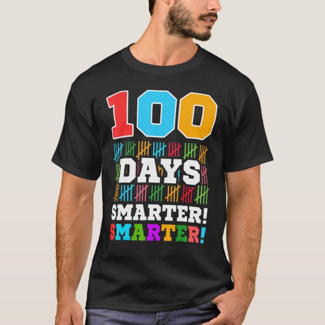 100 dagar med smartare omräkningsluckor 100 dagar t shirt (Framsida)