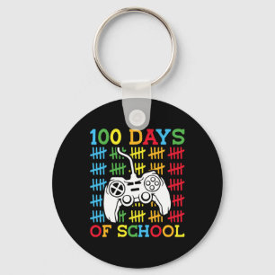 100 dagar med spel-K för skolvideospel Nyckelring