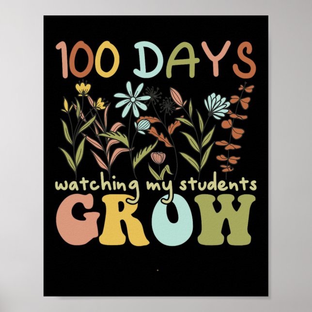 100 dagar när jag såg Studenter växa 100 dagar i S Poster (Framsidan)