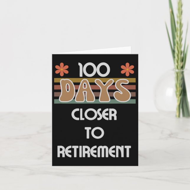 100 dagar närmare Pension 100 dagar i skola 1 Kort (Framsida)