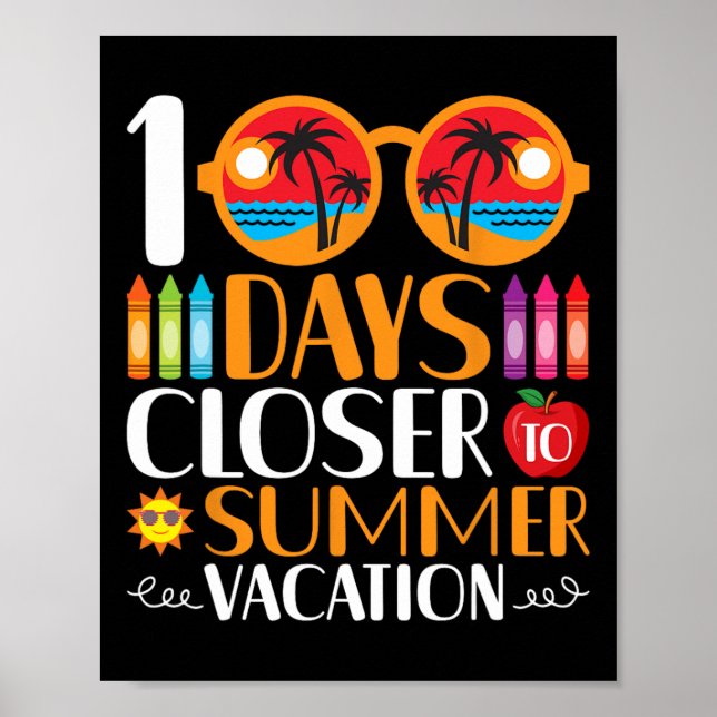 100 dagar närmare sommarlovet  poster (Framsidan)