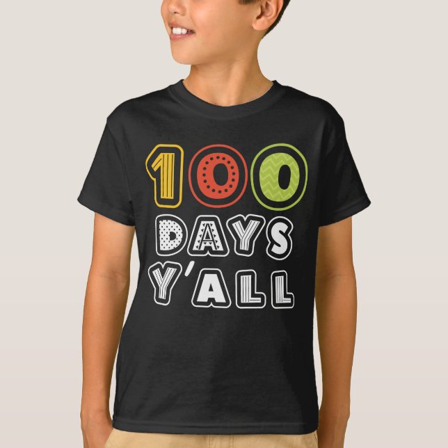 100 dagar och 100 dagar för skolan t shirt (Framsida)