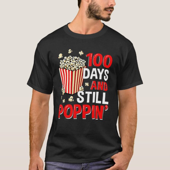 100 dagar och fortfarande 100 dagar lång skoldag t shirt (Framsida)