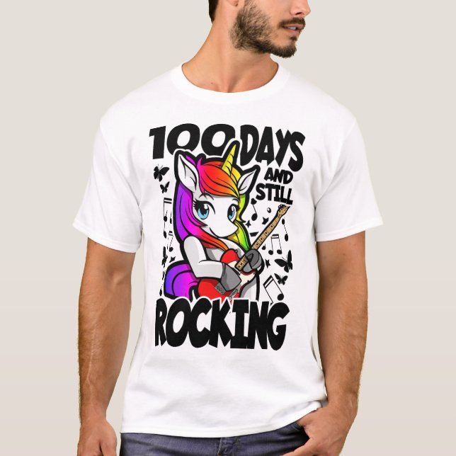 100 dagar och fortfarande i raketläge - 100 dagar  t shirt (Framsida)