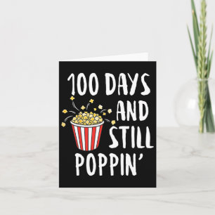 100 dagar och fortfarande Poppin Popcorn Kids 100 Kort
