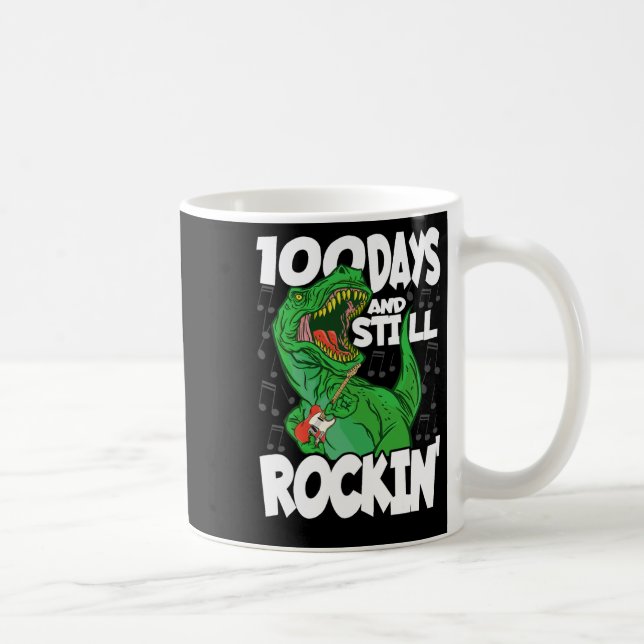100 dagar och fortfarande Rockin - 100 dagar skold Kaffemugg (Höger)