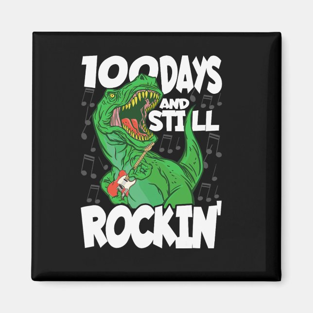 100 dagar och fortfarande Rockin - 100 dagar skold Magnet (Framsidan)