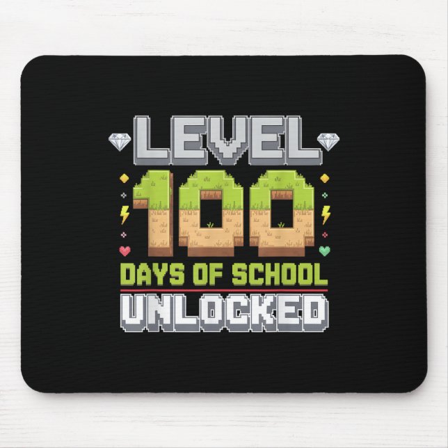 100 dagar olåst spelpixel 100 i skolan musmatta (Framsidan)