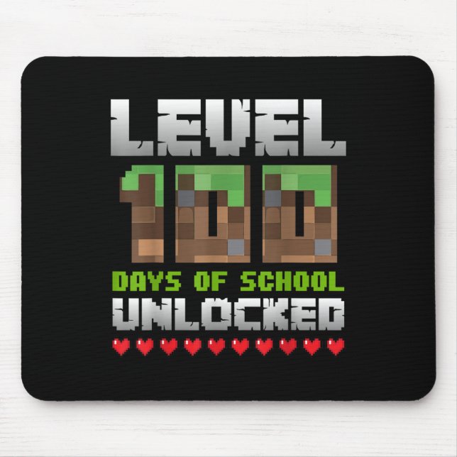 100 dagar olåst spelpixel 100 i skolan musmatta (Framsidan)
