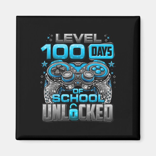 100 dagar olåsta skoldagar 100 Scho-dagen Magnet (Framsidan)