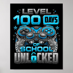 100 dagar olåsta skoldagar 100 Scho-dagen Poster