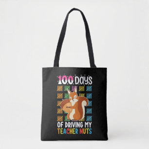 100 dagar på att göra min lärare galen ekorre tygkasse