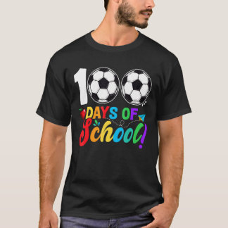 100 dagar på skolan 100:e dag fotbollslärare barn t shirt