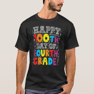 100 dagar på skolan 100:e dagen i 4:e klass lärare t shirt
