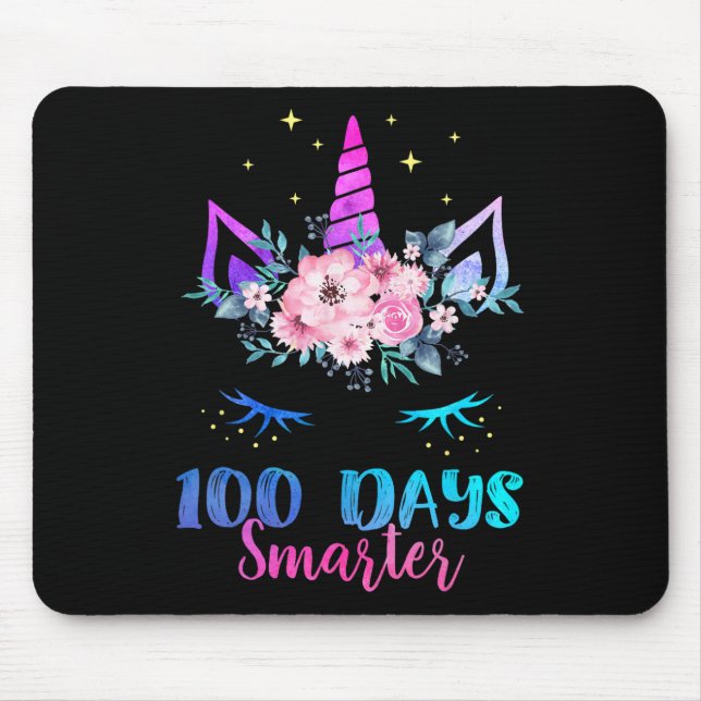 100 dagar på skolan barn lärare 100:e dagen regnbå musmatta (Framsidan)