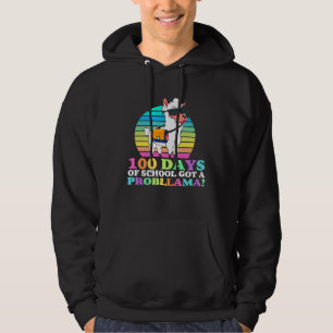100 dagar på skolan Coola Fick ett Probllama Lama Hoodie