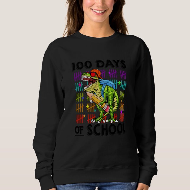 100 Dagar På Skolan Dinosaurie rex Smartare Barn T Shirt (Framsida)