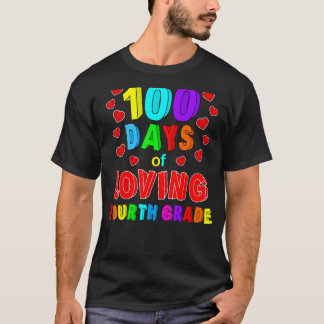100 dagar på skolan Fjärde klass kärleksfull lärar T Shirt
