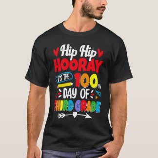 100 dagar på skolan för barnpojkar tredje klass un t shirt