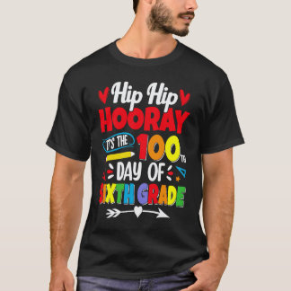 100 dagar på skolan för pojkar i sjätte klass unde t shirt
