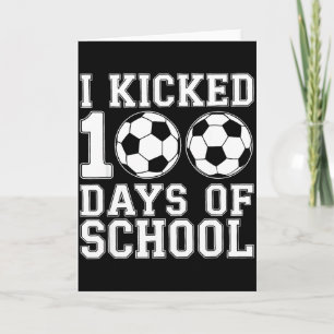 100 dagar på skolan fotboll pojkar barn 100:e dage kort
