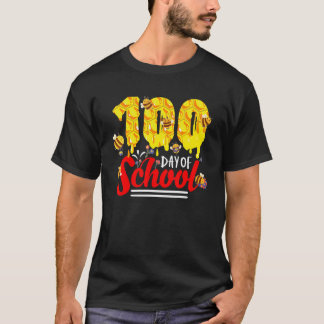 100 dagar på skolan Grupp söta bin Roliga lärare T Shirt