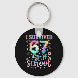 100 dagar på skolan Jag överlevde 67 dagar på skol Nyckelring