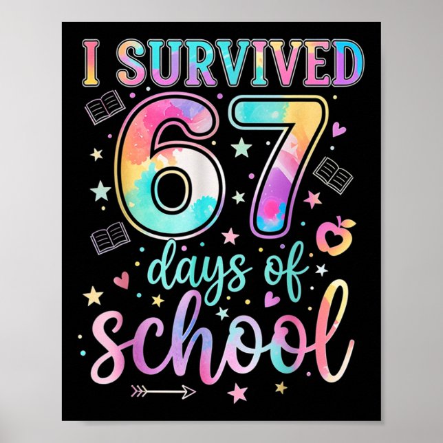 100 dagar på skolan Jag överlevde 67 dagar på skol Poster (Framsidan)