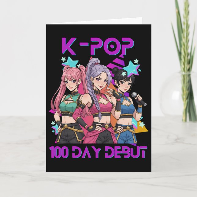 100 dagar på skolan K Pop 100 dagar starkare barn  Kort (Framsida)