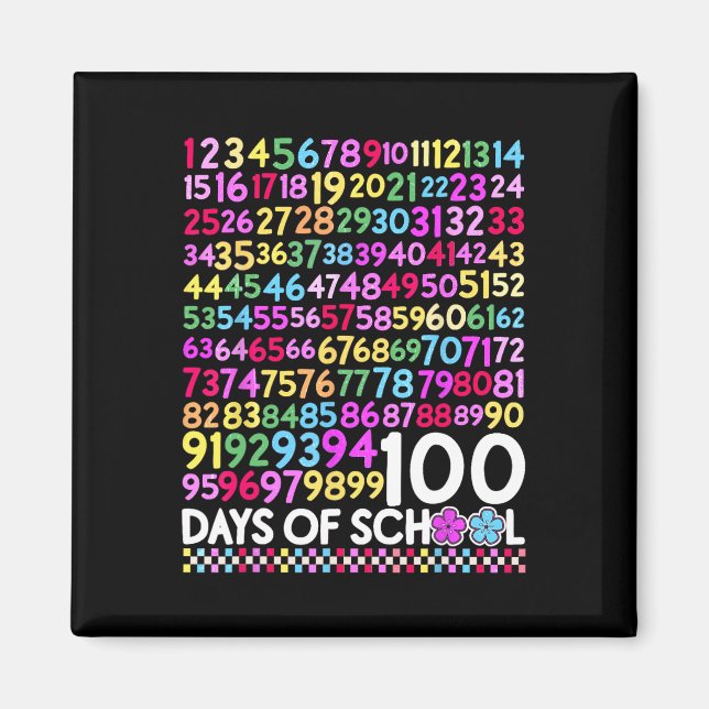 100 dagar på skolan lärare barn 100: e dagen matte magnet (Framsidan)