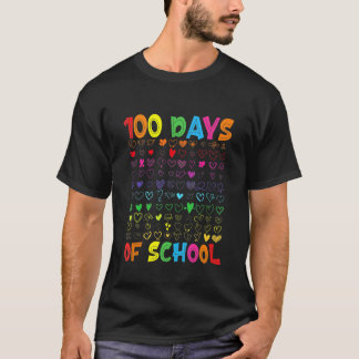 100 dagar på skolan lärare barn elev pojke flicka t shirt