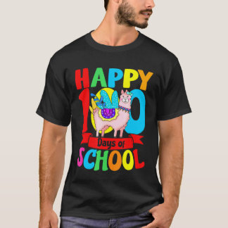 100 Dagar På Skolan Lärare Elev Lama T Shirt