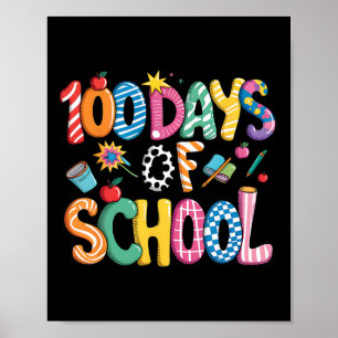 100 dagar på skolan Preppy Coquette Bow 100 dagars Poster