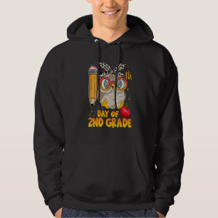 100 dagar på skolan Söt uggla Glad 100-årsdag av 2 Hoodie