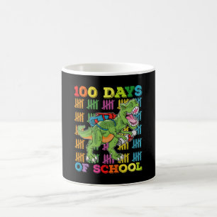 100 dagar på skolan T Rex Dinosaurielärare Elev Kaffemugg