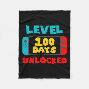 100 dagar på skolan upplåst 100:e dagens videospel fleecefilt