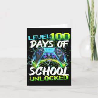 100 dagar på skolan Upplåst Gamer Pojke Flicka Vid Kort